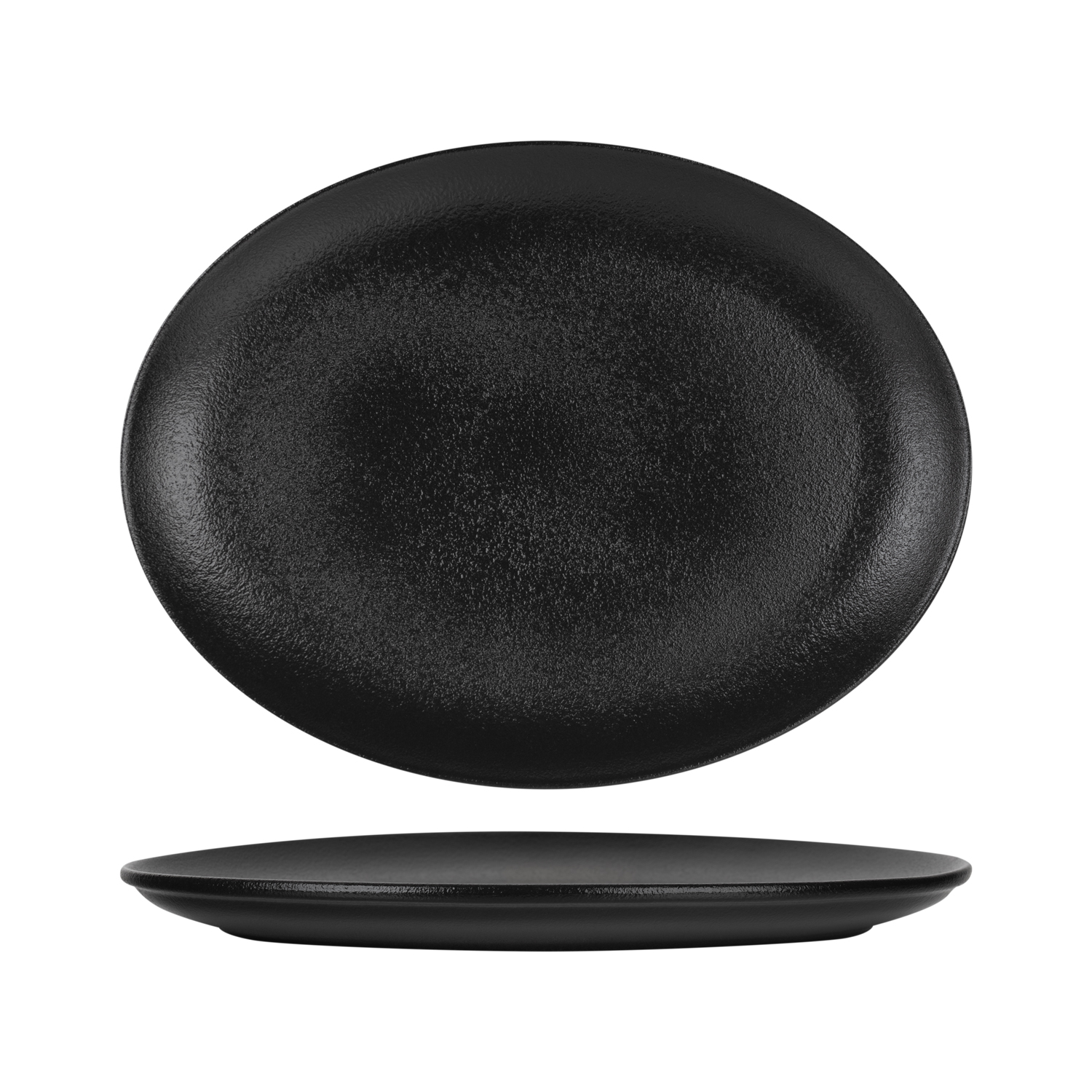 DA-1125 - TEMPEST - BLACK - OVAL PLATTER - 31CM (12)